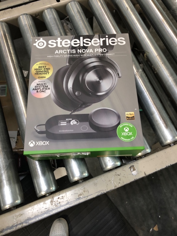 Photo 1 of SteelSeries Arctis Nova Pro for Xbox Multi-System Gaming Headset & Elgato Chat Link Pro – Audio Adapter, for PS5, PS4, Nintendo Switch, Capture Voice Chat, Gameplay Sound, Extra Long Cable Arctis Nova Pro X + Audio Adapter