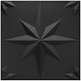 Photo 1 of Art3d Textures 3D Wall Panels Black Snowflake Design for Interior Wall Decor Pack of 12 Tiles 32 Sq Ft (PVC) 19.7"×19.7" Black 12