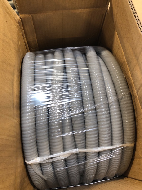 Photo 2 of 1inch 25ft Electrical Conduit Kit,with 5 Straight and 3 Angle Fittings Included,Flexible Non Metallic Liquid Tight Electrical Conduit(1" Dia, 25 Feet) 1IN,25FT