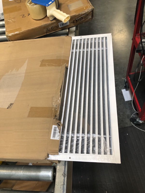 Photo 3 of 22.5"w X 22.5"h Return Air Vent Cover, Hon&Guan Aluminum Alloy Shed Vents for Interior Doors, Cold Air Return Vent Cover [Outer Dimensions: 24”x 24”h]. 24" x 24" Aluminum Alloy