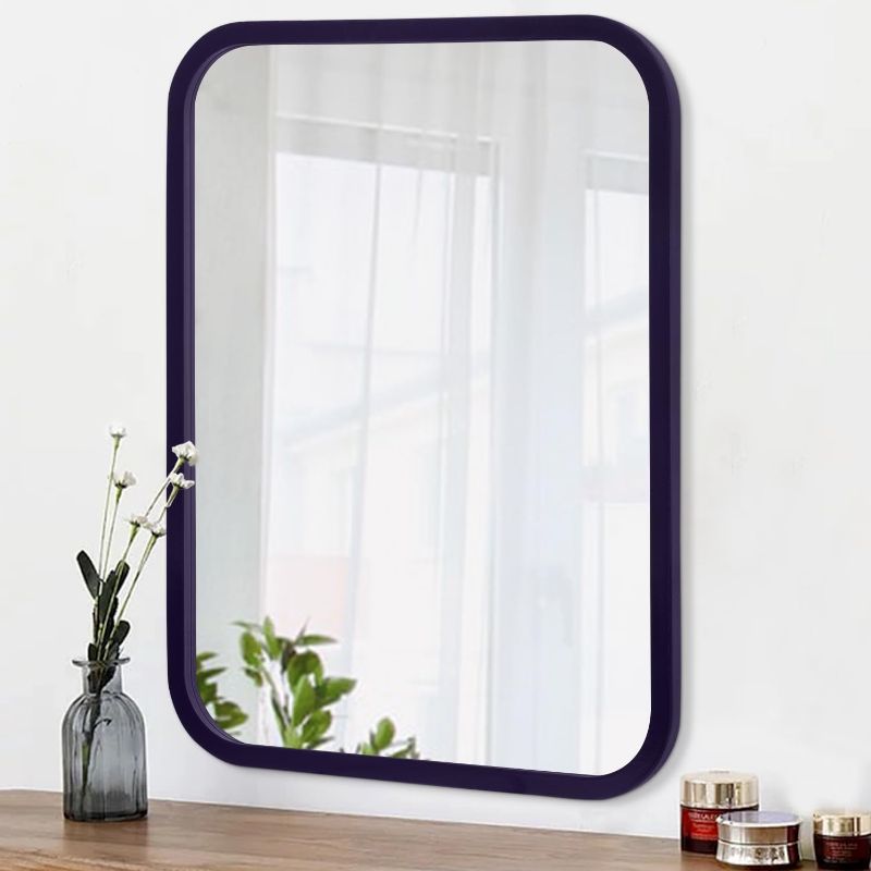 Photo 1 of 
AOAOPQ Framed Mirror Vertical or Rectangular Horizontal Small Mirrors for Bathroom Wall Mirror Wood for Wall Living Room Bedroom Vanity Entryway Hallway Navy Blue