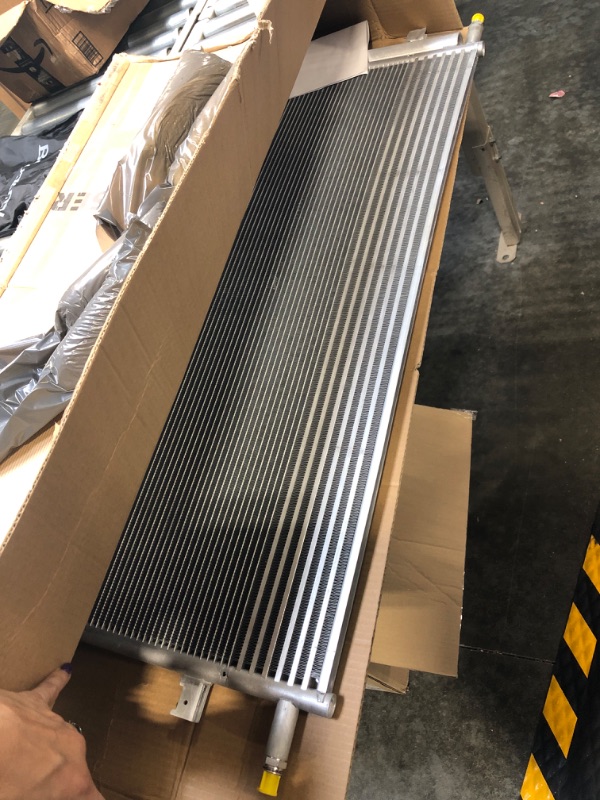 Photo 1 of A-Premium Air Conditioning A/C Condenser Compatible with Chevrolet, GMC, Cadillac Vehicles - Silverado, Tahoe, Sierra, Yukon, Escalade - Replacement for 4283, 15-63889