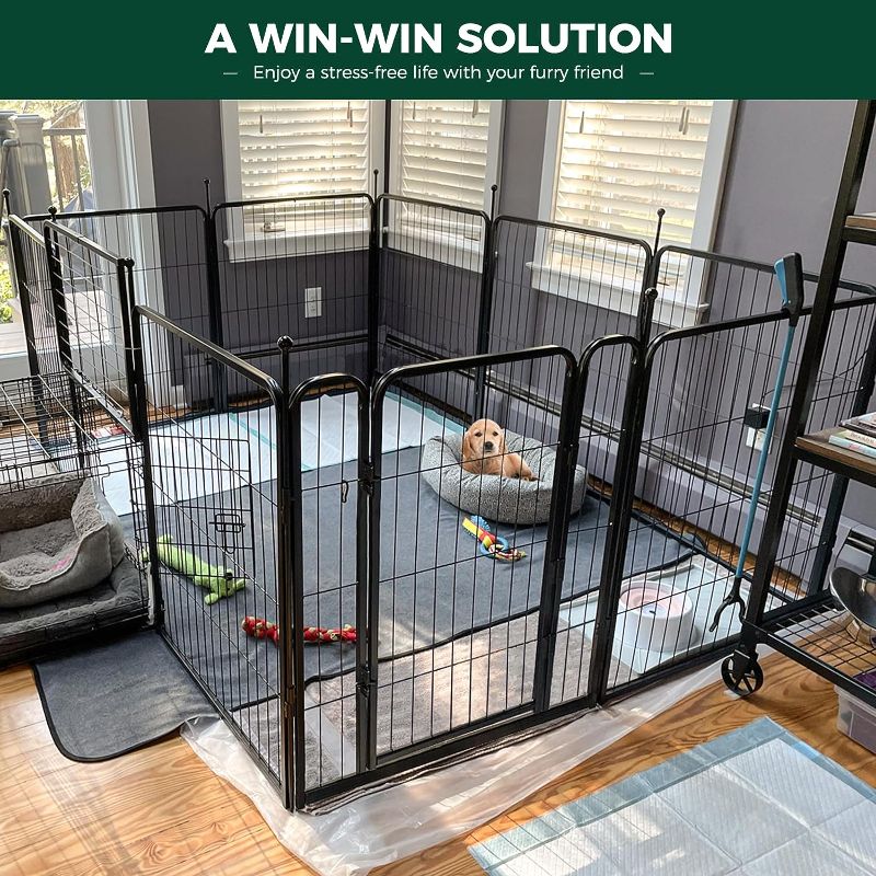 Photo 1 of FXW Rollick Dog Playpen for Yard, Camping, 24" Height Heavy Duty for Puppies/Small Dogs, 8 Panels