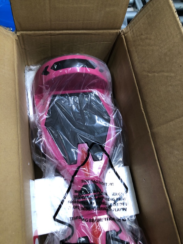 Photo 4 of Gotrax NOVA Hoverboard with 6.5" LED Wheels, Max 3.1 Miles & 6.2mph Power by Dual 200W Motor, LED Fender Light/Headlight?UL2272 Certified & 65.52Wh Battery Self Balancing Scooter for 44-176lbs Pink