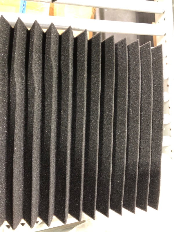Photo 1 of 8 PACK Sound Proof Foam Panels 2"×12"×12" High-Density Acoustic Foam - Flame Retardant Soundproof Foam - Sound Proof Panels for Walls for Noise Absorbing Canceling… 8 Pack-2inch