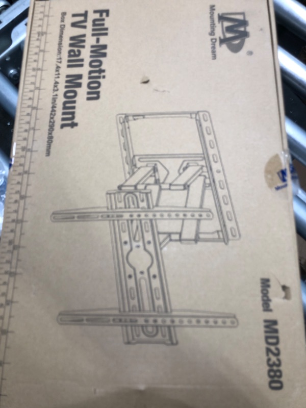 Photo 1 of Mounting Dream UL Listed TV Wall Mount for Most 32-55 inch TV, Some up to 65 inch, Full Motion TV Mount with Articulating Dual Arms, Max VESA 400x400mm, 99 lbs, Fits 16 inch Studs, MD2380