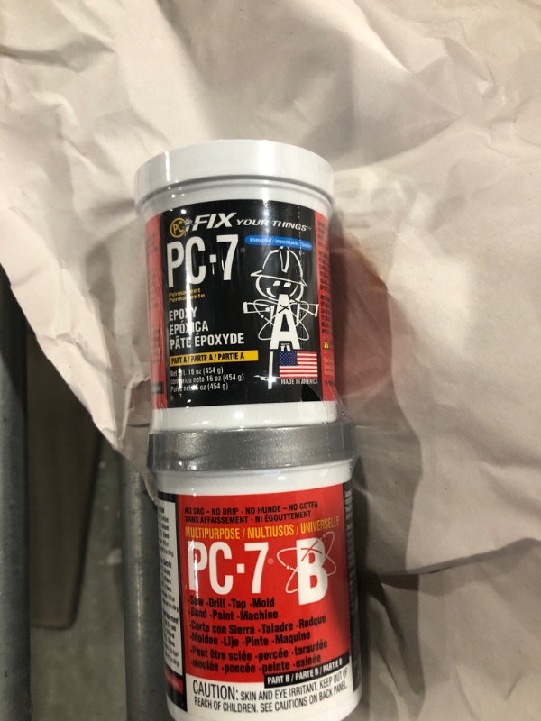 Photo 3 of PC PRODUCTS Epoxy Adhesive, Can, 1 lb, Gray, 1:1 Mix Ratio, Not Rated