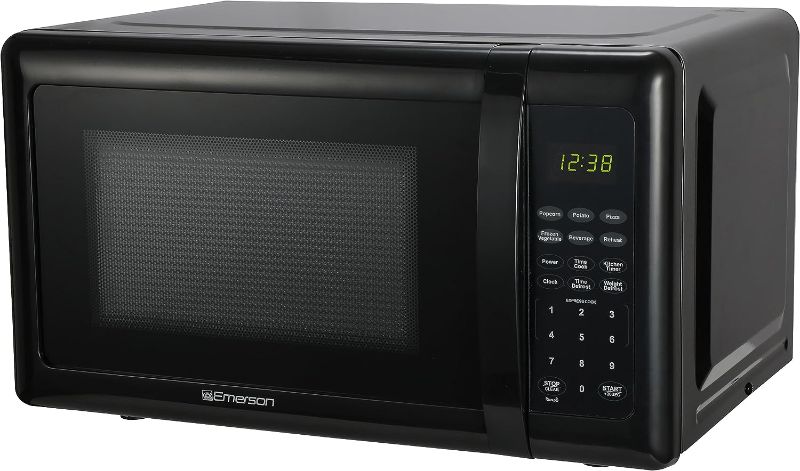 Photo 1 of Emerson 0.7 CU. FT. 700 Watt, Touch Control, Black Microwave Oven, MW7302B