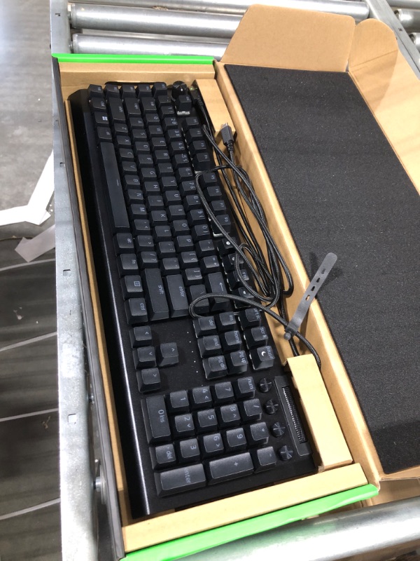 Photo 2 of Razer BlackWidow V4 Pro Wired Mechanical Gaming Keyboard: Green Mechanical Switches Tactile & Clicky - Doubleshot ABS Keycaps - Command Dial - Programmable Macros - Chroma RGB - Magnetic Wrist Rest Green Switches - Tactile & Clicky