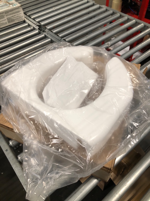 Photo 1 of SP Ableware Basic Open-Front 3-Inch Elevated Toilet Seat for Standard/Elongated Toilets - White (725790000) Universal
