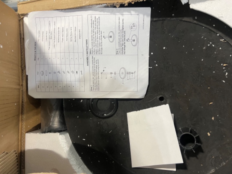 Photo 1 of ABCCANOPY Patio Umbrella Base, Capacity Fillable Market Patio Outdoor Heavy Duty Umbrella Stand