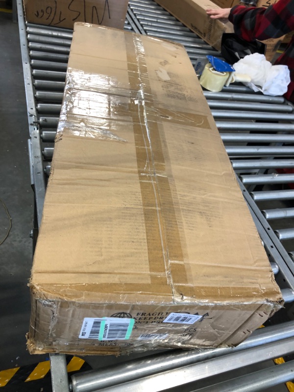 Photo 1 of SARUDIIR 53 Inch Large Farmhouse Wagon Wheel Chandelier, 28-Light Rustic Round Hanging Light Fixture for High Ceilings Dining Room, Living Room, Entryway, Rust Color and Black Rust Color and Black, 53 Inch 28-Lights