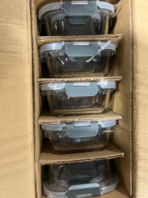 Photo 1 of [10-Pack]Glass Meal Prep Containers with Lids-MCIRCO Glass Food Storage Containers with Lifetime Lasting Snap Locking Lids