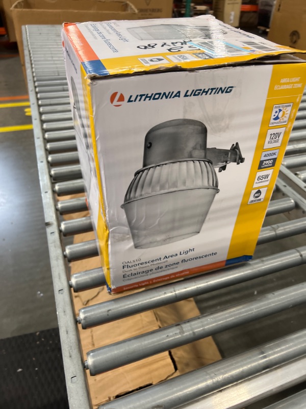 Photo 1 of Lithonia Lighting OALS10 65F 120 P LP M4 Standard Outdoor Area Light with 65-Watt Compact Fluorescent Compact Quad Tube