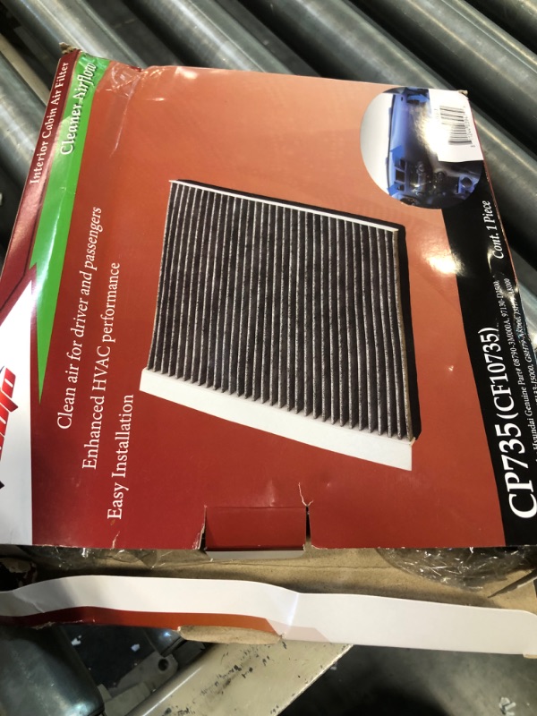 Photo 2 of EPAuto CP735 (CF10735) Replacement for Hyundai Premium Cabin Air Filter includes Activated Carbon