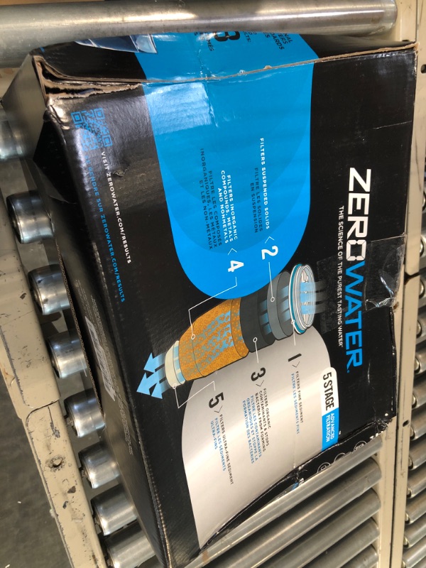 Photo 2 of ZeroWater 32 Cup Ready-Read 5-Stage Water Filter Dispenser, NSF Certified to Reduce Lead and PFOA/PFOS, Instant TDS Read Out 32-Cup Dispenser