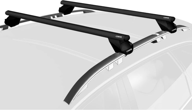 Photo 1 of 47” Aluminum Universal Roof Rack Cross Bars Keyed Locks Fully Assembled - Fit Most Raised Side Rails