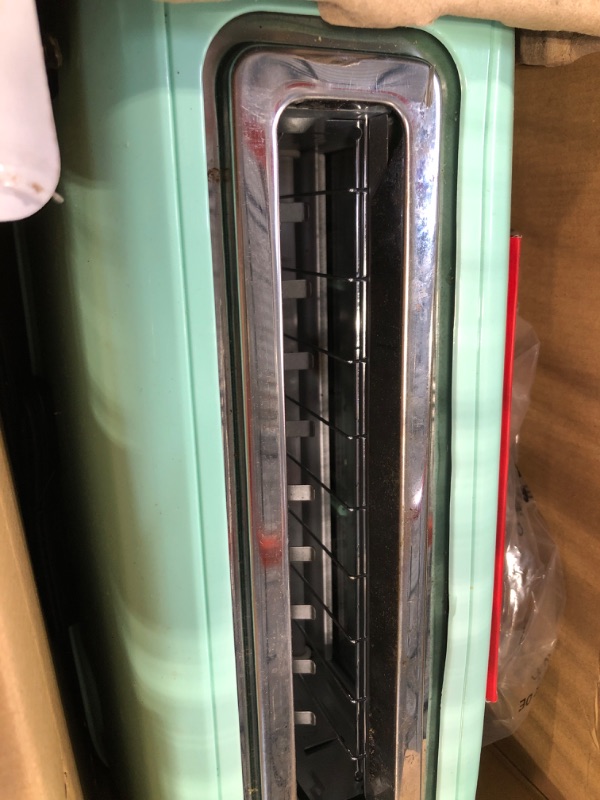 Photo 3 of Dash Clear View Toaster: Extra Wide Slot Toaster with Stainless Steel Accents + See Through Window - Aqua & Express 8” Waffle Maker Machine for Individual Servings, Paninis, Hash browns 8 Inch, Aqua Aqua Toaster + 8” Waffle Maker