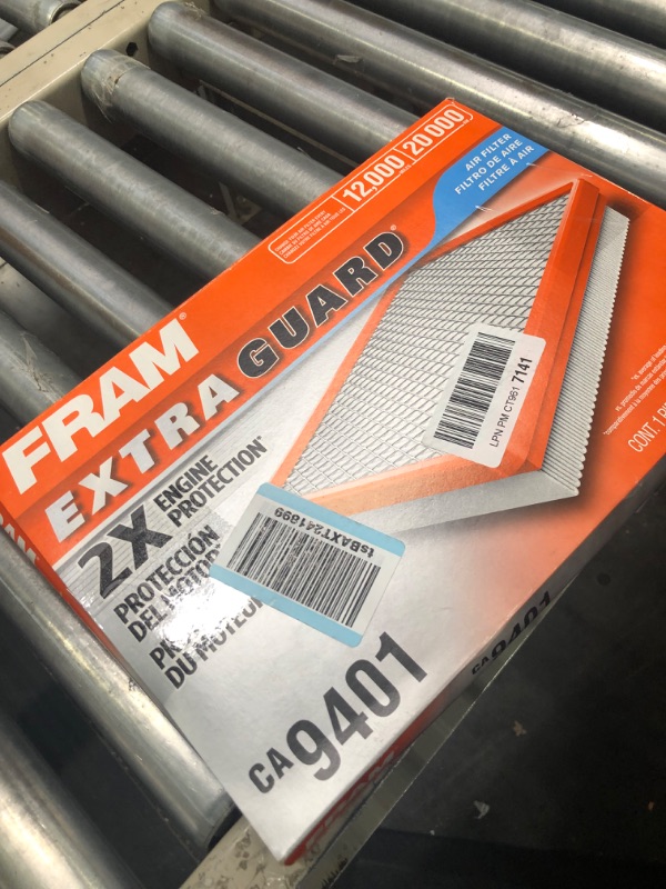 Photo 2 of FRAM Extra Guard CA9401 Replacement Engine Air Filter for Select Chrysler, Dodge and Ram Models, Provides Up to 12 Months or 12,000 Miles Filter Protection