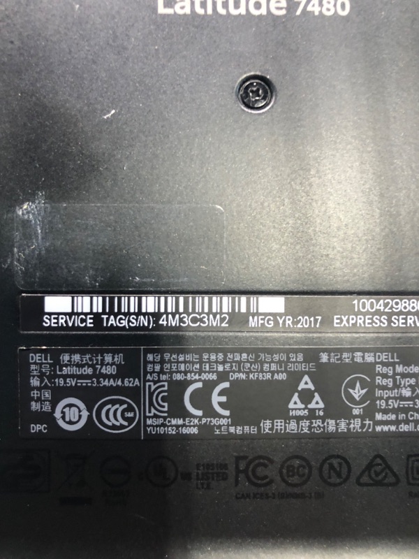 Photo 1 of Dell Latitude 7480 14in HD Laptop PC - Intel Core i7-6600U 2.6GHz, 32GB, 512GB SSD, Webcam Windows 10 Professional (Renewed)