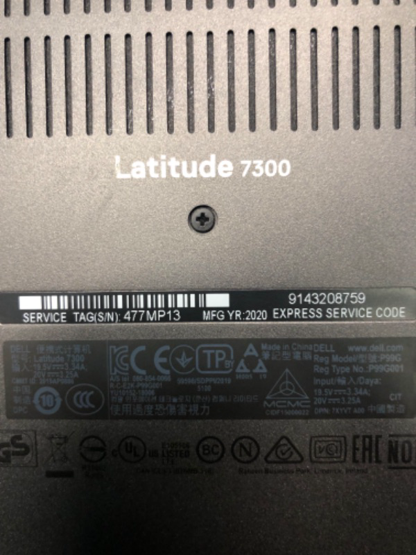 Photo 5 of Dell Latitude 7300 Laptop PC Intel Core i7-8665U Processor 16GB Ram 512GB NVMe SSD WiFi Bluetooth Webcam Windows 11 Pro (Renewed)