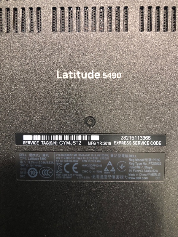 Photo 4 of Dell Latitude 5490 14" FHD Business Laptop, Intel Core i5-8350U, 1.7Ghz Up to 3.6GHz, 16GB DDR4 RAM, 960GB SSD, VGA, HDMI, USB-C, Webcam, Windows 10 Pro (Renewed) i5-16GB-960GB