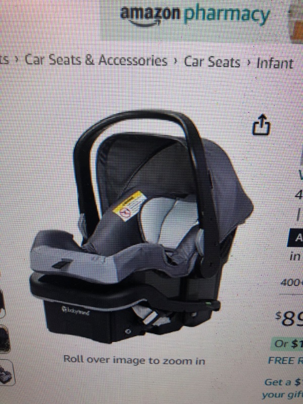 Photo 1 of Baby Trend EZ-Lift 35 PLUS Infant Car Seat, Ultra Grey