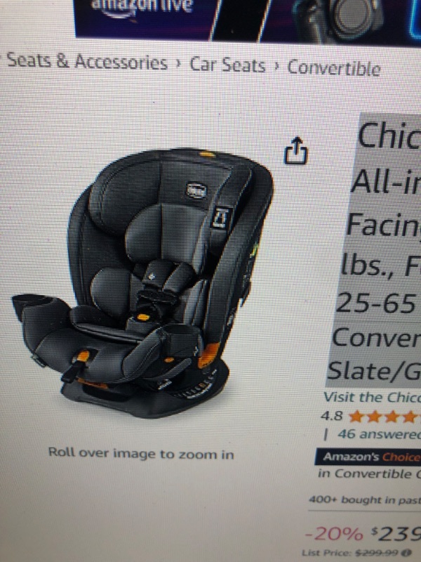 Photo 3 of Chicco KeyFit 30 Infant Car Seat and Base | Rear-Facing Seat for Infants 4-30 lbs.| Infant Head and Body Support | Compatible with Chicco Strollers | Baby Travel Gear