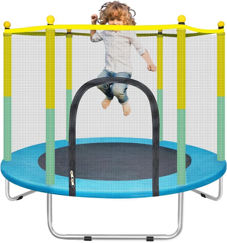 Photo 1 of 55" Small Trampoline for Kids with Net