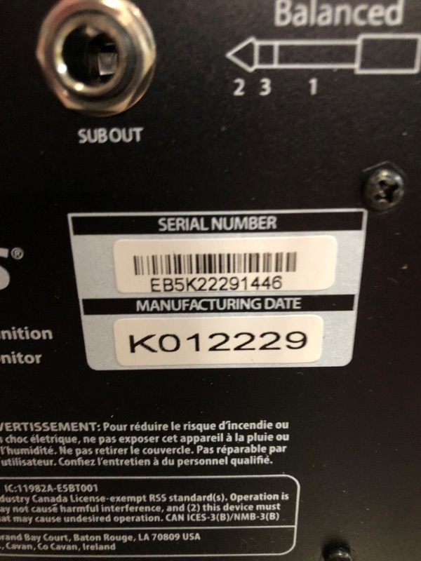 Photo 5 of PreSonus Eris E5 BT-5.25" Near Field Studio Monitors with Bluetooth, 100W Power, Subwoofer Output, Plus Balanced and Unbalanced Inputs E5 (Pair) Bluetooth