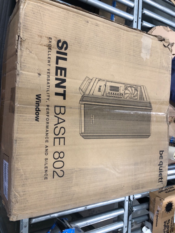 Photo 2 of be quiet! Silent Base 802 Window Black, Mid-Tower ATX, 3 pre-Installed Pure Wings 2 Fans, Sound Insulation, Tempered Glass Window & Dark Rock Pro 4, BK022, 250W TDP, CPU Cooler BGW39 Fans + CPU Cooler