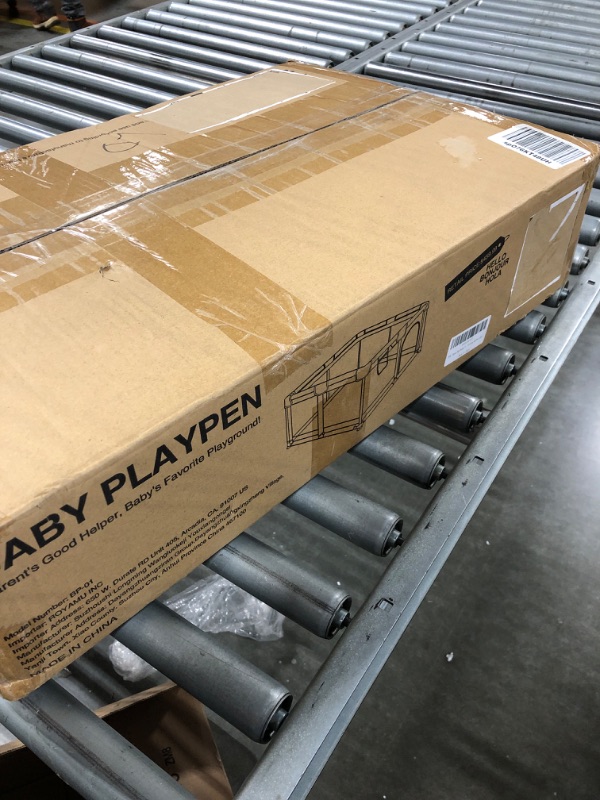 Photo 1 of Baby Playpen for Toddler, Large Playard, Play Pens for Babies and Toddlers, Indoor & Outdoor Kids Activity Center, Sturdy Safety Play Yard with Soft Breathable Mesh(Gray,50”×50”) Dark Grey