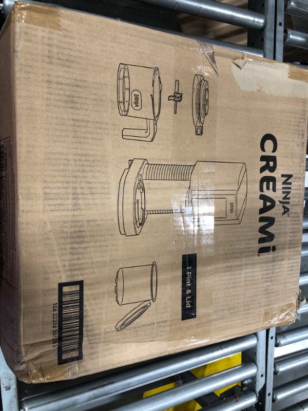 Photo 1 of Ninja NC299AMZ CREAMi Ice Cream Maker, for Gelato, Mix-ins, Milkshakes, Sorbet, Smoothie Bowls & More, 7 One-Touch Programs, with (1) Pint Container & Lid, Compact Size, Perfect for Kids, Matte Black 1 Pint + Lid