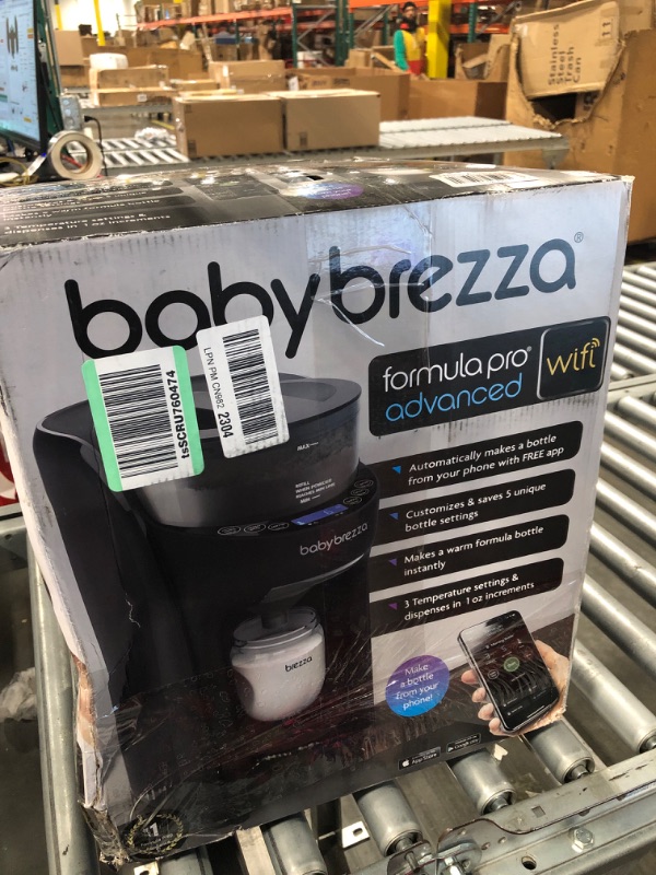 Photo 4 of Baby Brezza Formula Pro Advanced WiFi Formula Dispenser Machine - Automatically Mix a Warm Formula Bottle Instantly - Easily Make Bottle with Automatic Powder Blending, Black