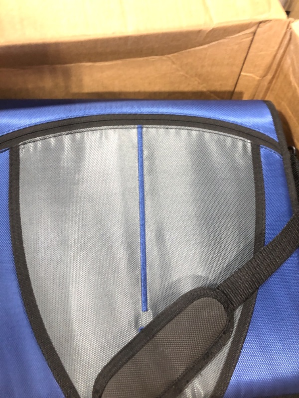 Photo 3 of Case-it The Mighty Zip Tab Zipper Binder - 3 Inch O-Rings - 5 Color Tab Expanding File Folder - Multiple Pockets - 600 Sheet Capacity - Comes With Shoulder Strap - Blue D-146 Blue Single