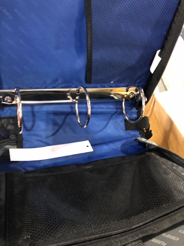 Photo 4 of Case-it The Mighty Zip Tab Zipper Binder - 3 Inch O-Rings - 5 Color Tab Expanding File Folder - Multiple Pockets - 600 Sheet Capacity - Comes With Shoulder Strap - Blue D-146 Blue Single