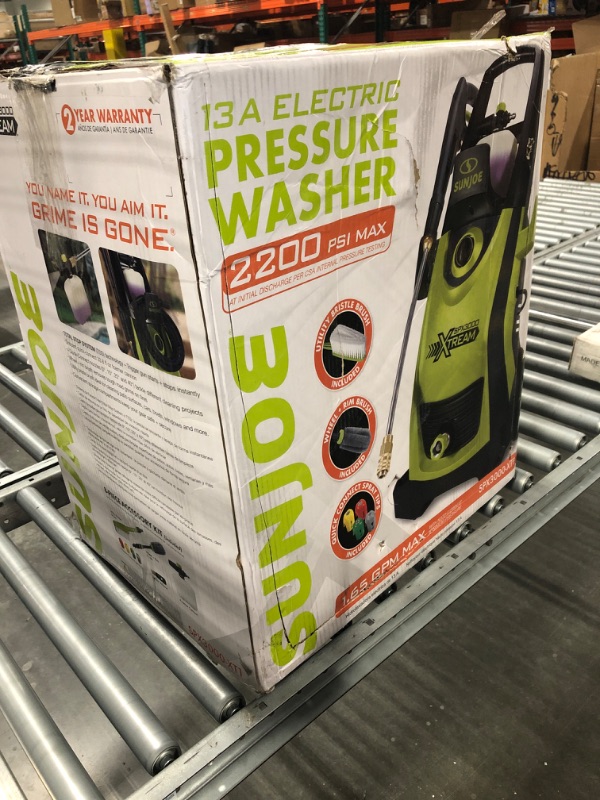Photo 3 of ***VERY DIRTY*** Sun Joe SPX3000-XT1 XTREAM 13-Amp 2200 Max PSI 1.65 GPM Electric High Pressure Washer & SPX-ACS-MAX Auto Cleaning System for Most Pressure Washers, Includes Rotating Brush, up to 3500-PSI Washer + Auto Cleaning System