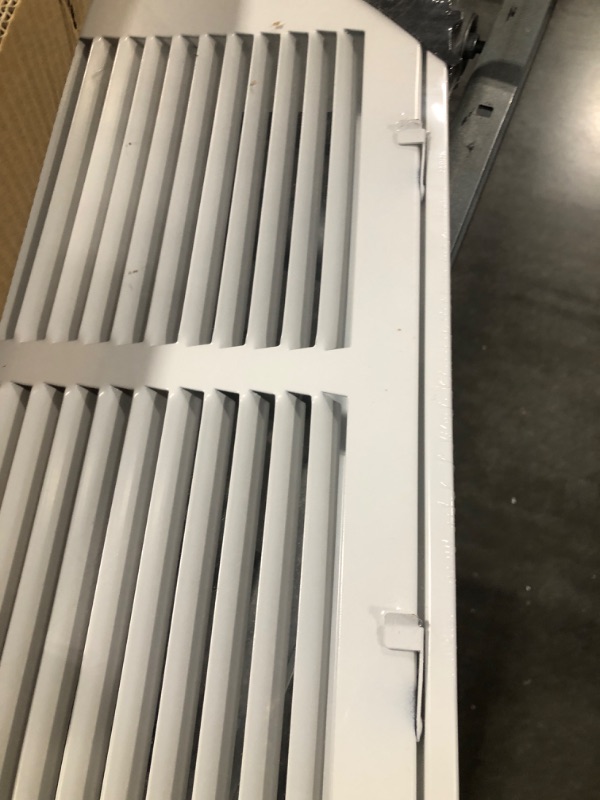 Photo 3 of 14"W x 14"H [Duct Opening Measurements] Steel Return Air Filter Grille [Removable Door] for 1-inch Filters | Vent Cover Grill, White | Outer Dimensions: 16 5/8"W X 15 5/8"H for 14x14 Duct Opening Duct Opening style: 14 Inchx14 Inch