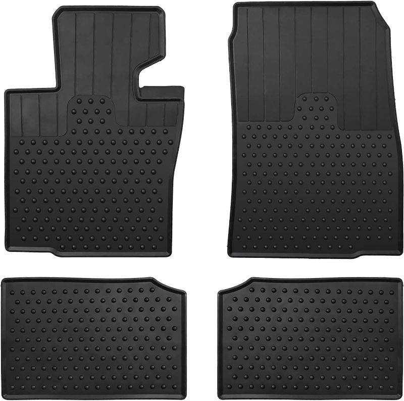 Photo 1 of Lwope Car Floor Mats Custom Fit for Mini Cooper Countryman 2010-2016 R60 & R61 Paceman Black Rubber All Weather Protection Auto Floor Liners Heavy Duty Odorless