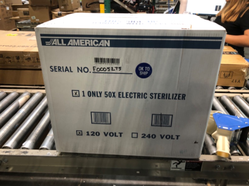 Photo 1 of 
All American 1930 50X Sterilizer - 25 qt - Electric Sterilizer - Metal-to-Metal Seal - Includes Rack - Made in the USA