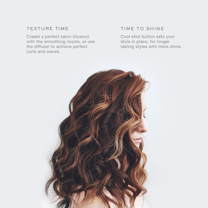 Photo 1 of Kristin Ess Hair Iconic Style Professional Blow Dryer, Ionic Settings for Smoothing + Frizz Control, 2 Speeds, 3 Heat Settings, Dual Voltage, 1875W