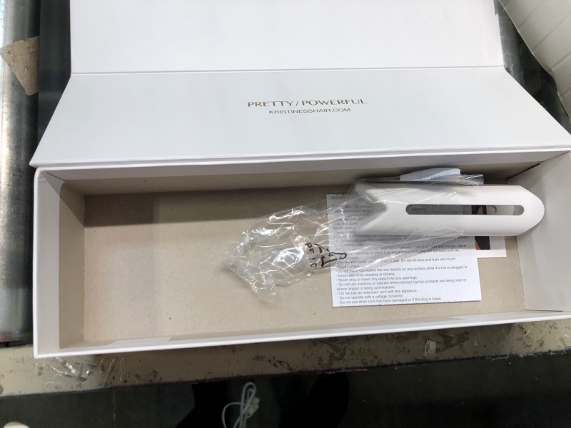 Photo 1 of Kristin Ess Hair 3-In-One Titanium Flat Iron Hair Straightener, Curler and Waver - Styling + Frizz Control - Polished S Curls - Dual Voltage - 1 1/4 Inch Rounded Straightener Curler 2 In 1 + Waver