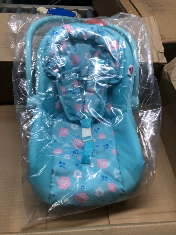 Photo 3 of Adora Baby Doll Car Seat - Flower Power Car Seat Carrier, Perfect Accessory That Fits Dolls Up to 20 inches Flower Power Baby Doll Car Seat