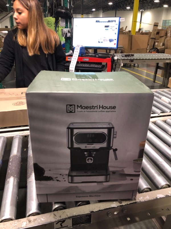 Photo 1 of Maestri House Espresso Machine, 20 Bar Espresso Coffee Maker with Milk Frother Steam Wand, Barista Espresso Coffee Machine with Digital Touch Panel for Cappuccino Latte