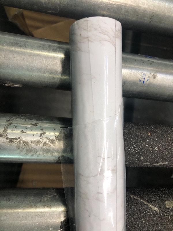 Photo 1 of 35.4 in x118 in Marble Wallpaper Peel and Stick Granite Gray/White Counter Top Stick Paper Removable Glossy White Wallpaper Self Adhesive Marble Wallpaper Kitchen Wallpaper Shelf Liner Paper 35.4" x 118"