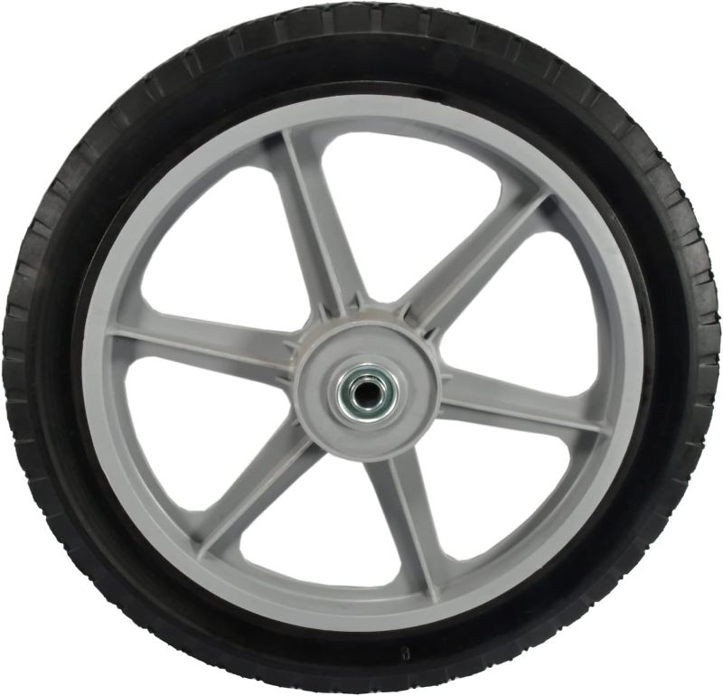 Photo 1 of Maxpower 335110B Spoked Plastic Wheel, 14" x 1.75", Black