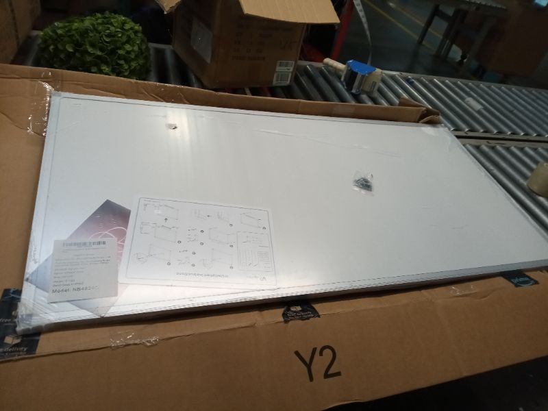 Photo 1 of VIZ-PRO Cork Notice Board, 48 X 24 Inches, Silver Aluminium Frame