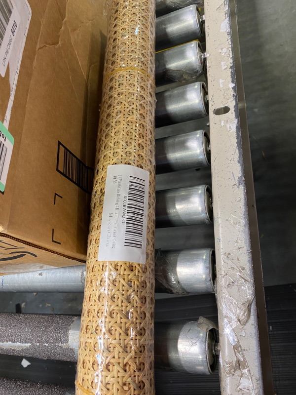 Photo 1 of 24" Width Cane Webbing 3.3Feet, Natural Rattan Webbing for Caning Projects, Woven Open Mesh Cane for Furniture, Chair, Cabinet, Ceiling 24"Wx40"L(3feet)