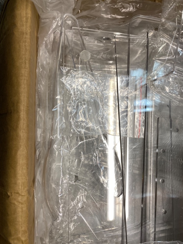 Photo 1 of 3 Tray Clear Display Case,Pastry Display Case,Commercial Countertop Bakery Display Case with Front and Rear Door,Acrylic Display Case with Serving Tong 22 x 17 x 14 inch…