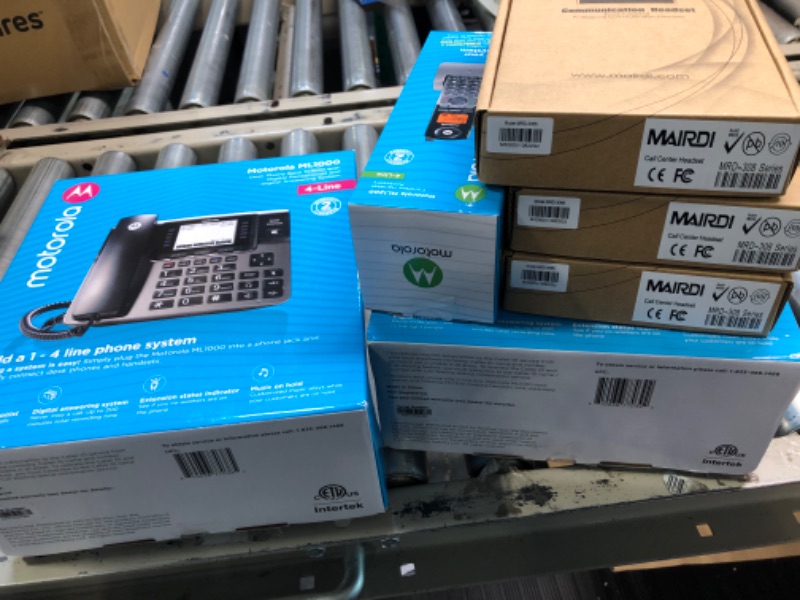 Photo 4 of Motorola 4 line Phone System Bundle, 1 deskphone, 1 Cordless handset Small Office Bundle